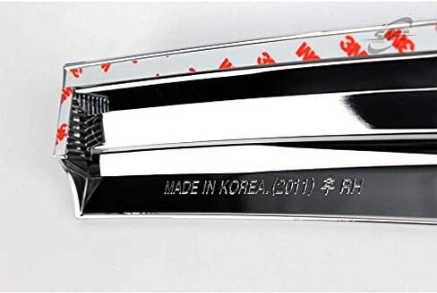Chrome Side Window Wind Deflectors Visor Rain Wind Guards 4p for 2012~2017 Hyundai Azera in Saudi Arabia