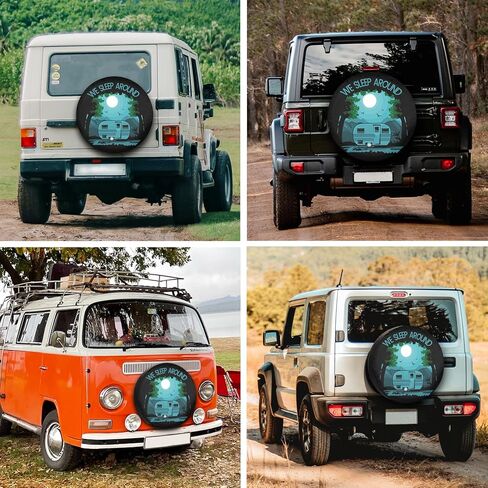 We Sleep Around Rv Spare Tire Cover for Trailers Rv Accessories Weatherproof 15Inch in Saudi Arabia