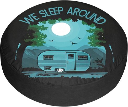 We Sleep Around Rv Spare Tire Cover for Trailers Rv Accessories Weatherproof 15Inch in Saudi Arabia