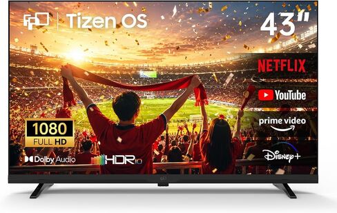 FPD 43 بوصة التلفزيون الذكي الكامل HD 1080p LED TV Frame TV Screen Television مع Google Cast Streaming Live Uitra Thin Android TV ، Bluetooth ، HDMI ، WiFi ، (Palette-Series.2025) in Kuwait