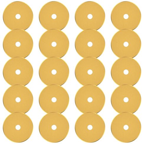 20 Pcs Rotary Cutter Blades, 60 mm Titanium Coated SKS-7 Steel Rotary Cutter Blade for Quilting Scrapbooking Sewing, Fits Fiskars,OLFA,Martelli,Dremel,Truecut,DAFA,Fabric Cutting Blades Refill in Saudi Arabia