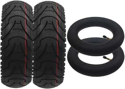 10 Inch Electric Scooter Tire 80/65-6 for KUKIRIN G2 Max Inokim oxo Kugoo M4 G1 Dualtron VICTOR EAGLE Bike Minimotors (2 set of 90 ° inner and outer tires) in Kuwait