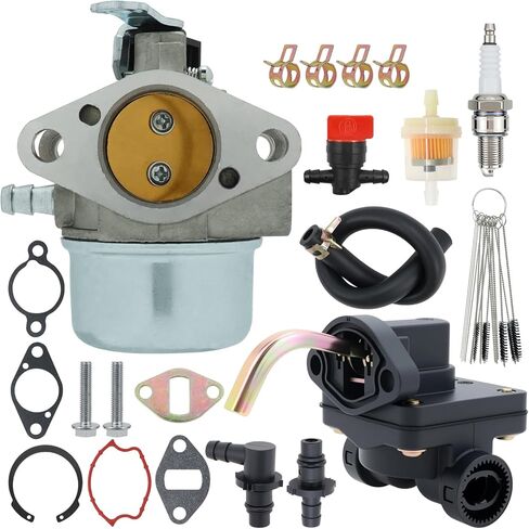 12-853-57-S Carburetor Fit for Kohler CH13 CH14 CH15 CV12.5 CV13S CV13T CV14 CV14S CV15S CV15T CV16S, Replace 12-853-139-S 12-853-82 12-853-140-S AM125355 with Fuel Pump Kit in Saudi Arabia