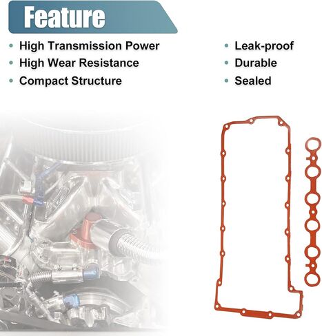 X AUTOHAUX 1 Set Valve Cover Gasket No.11127581215 for BMW 325i Base 3.0L L6 - Gas 2006 for BMW 325xi Base 3.0L L6 - Gas 2006 Rubber Red in Kuwait