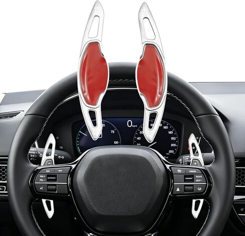 2PCS Steering Wheel Paddle Shifter Extension for Honda 11th Gen Civic 2022–2025 Accord CR-V 2023–2025 Accessories, Steering Wheel Paddle Shifter Covers (Aluminium Alloy-Black) in Saudi Arabia