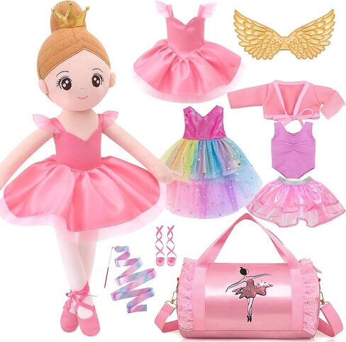 Ballerina Princess Doll Ballerina Princess Doll Girls Gift Plush Toy Ballet Girl Soft Baby Dolls Lover Toddler Dancer for Birthday in Saudi Arabia