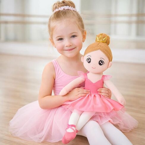 Ballerina Princess Doll Ballerina Princess Doll Girls Gift Plush Toy Ballet Girl Soft Baby Dolls Lover Toddler Dancer for Birthday in Saudi Arabia