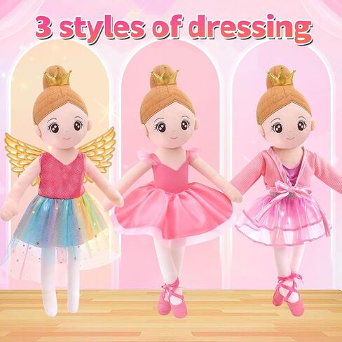 Ballerina Princess Doll Ballerina Princess Doll Girls Gift Plush Toy Ballet Girl Soft Baby Dolls Lover Toddler Dancer for Birthday in Saudi Arabia