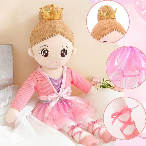 Ballerina Princess Doll Ballerina Princess Doll Girls Gift Plush Toy Ballet Girl Soft Baby Dolls Lover Toddler Dancer for Birthday in Saudi Arabia