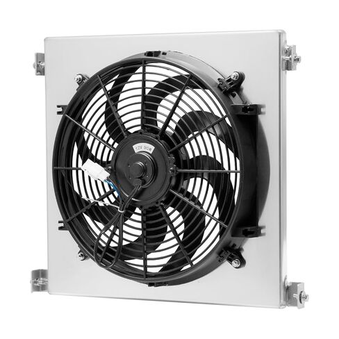Aluminum Shroud Electric Fan Replacement for 1930 1931 1932 Ford Hi-Boy Hot Rod Ford V8 in Saudi Arabia