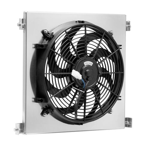 Aluminum Shroud Electric Fan Replacement for 1930 1931 1932 Ford Hi-Boy Hot Rod Ford V8 in Saudi Arabia