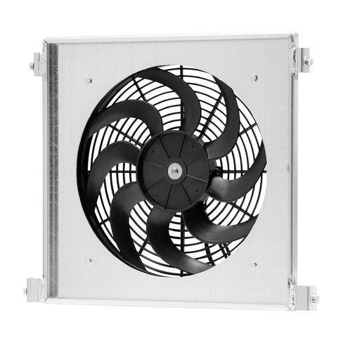 Aluminum Shroud Electric Fan Replacement for 1930 1931 1932 Ford Hi-Boy Hot Rod Ford V8 in Saudi Arabia