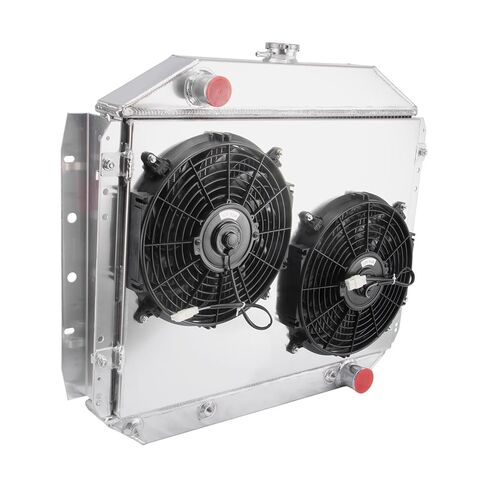 3 Row Aluminum Radiator Shroud Fan Replacement for 1966-79 Ford F100 F150 F250 F350 Truck L6 Chevy V8 in Saudi Arabia