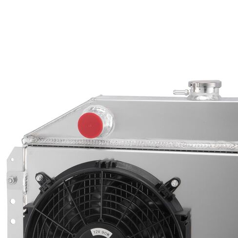 3 Row Aluminum Radiator Shroud Fan Replacement for 1966-79 Ford F100 F150 F250 F350 Truck L6 Chevy V8 in Saudi Arabia