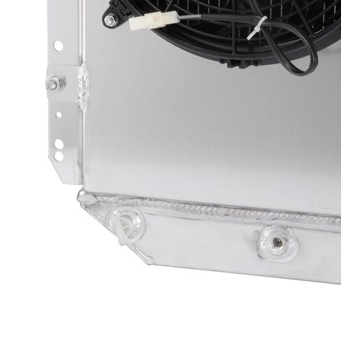 3 Row Aluminum Radiator Shroud Fan Replacement for 1966-79 Ford F100 F150 F250 F350 Truck L6 Chevy V8 in Saudi Arabia