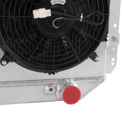 3 Row Aluminum Radiator Shroud Fan Replacement for 1966-79 Ford F100 F150 F250 F350 Truck L6 Chevy V8 in Saudi Arabia