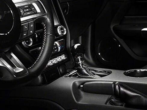 مقبض ناقل الحركة الأوتوماتيكي؛ أسود متوافق مع 15-25 موستانج، باستثناء GT350 وGT500 in Saudi Arabia