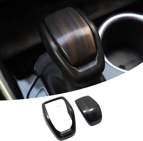 Car Accessories Inner Gear Shift Knob Lever Cover Trim Compatible with Toyota RAV4 2019-2025 2026 (Carbon Fiber Style) 2PCS ABS in Saudi Arabia