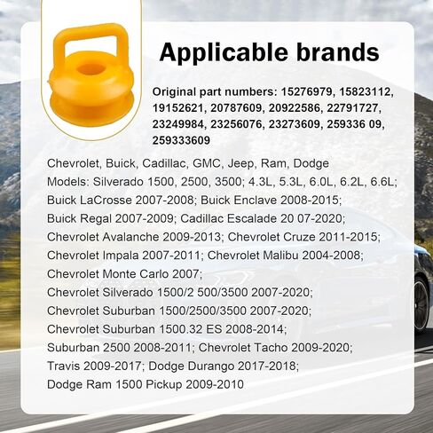 2 PCS Car Gearbox Shift Cable Bushing Repair Kit, Transmission Shifting Linkage Repair Bushings, OEM #15276979 15823112 25933609 259333609, Compatible with Buick GMC Ram Dodge (Orange) in Kuwait