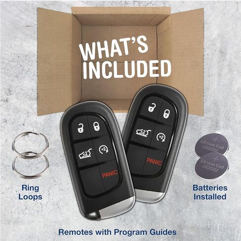 KeylessOption Keyless Remote Start Smart Car Key Fob for Jeep Cherokee 2014-2019, GQ4-54T in Saudi Arabia
