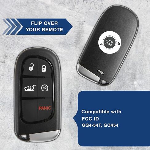 KeylessOption Keyless Remote Start Smart Car Key Fob for Jeep Cherokee 2014-2019, GQ4-54T in Saudi Arabia