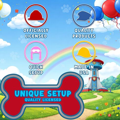 Unique Paw Patrol Girl Party Decorations | Banner And Table Cover Set | Officially Licensed | Jointed Banner And Plastic Table Cover | Birthday Decor For Kids, Easy Setup, Photo Backdrops in Kuwait