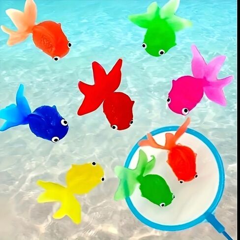 10-Pack Children's Party Gift Set – Toy Fish Floating Goldfish, Indoor & Outdoor Water Game Supplies, Summer & Winter Party Decorations, School & Birthday Favor in Kuwait
