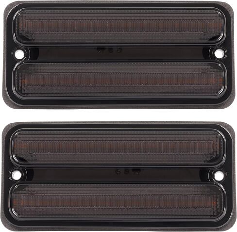 ALMULOO Side Marker Lights Compatible with 1967-1972 Chevy Chevrolet C10 C20 K10 Blazer GMC C15 C1500 K15 K1500 Pickup Suburban G10 G20 Van LED Lamp Smoke Lens in Kuwait
