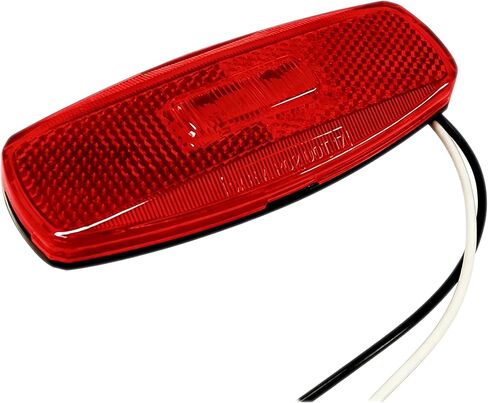 Trailer Marker Lights RV Red LED Side Marker Light with Black Base 12V 0.3W 4.5 Inch Clearance Lights DOT Compliant for RV Camper Food Cargo Bus Trailer Running Light Surface Mount Lighting, 1-Pack in Kuwait