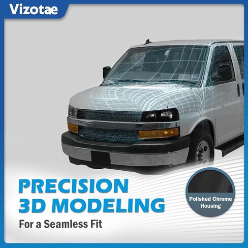 Headlights Assembly for 2003-2023 Chevy Express 1500 2500 3500 GMC Savana 1500 2500 3500 Headlamp Replacement, High/Low Beam W/Bulbs, Driver & Passenger Side in Kuwait