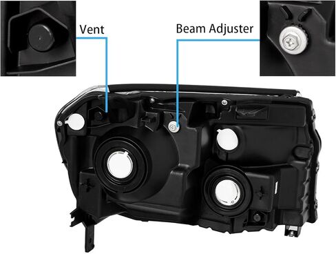 Fits for 2012 2013 2014 2015 Honda Pilot Headlights,2012-2015 Pilot Headlight Halogen Headlamp Replacement Driver &Passenger Side Chrome Housing Amber Reflector in Kuwait