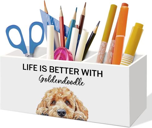 Husky Dog Gifts Pen Holder for Home Office Desk, Cute Huskys Gifts for Dog Lovers, Life Is Better with Husky Makeup Brush Toothbrush Holder Organizer for Home Office Bathroom Bedroom in Kuwait