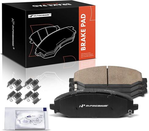 A-Premium Front Ceramic Brake Pads Set Compatible with Ram and Jeep Models - 1500 2019-2022, Wagoneer 2022, 4-Pack in Kuwait