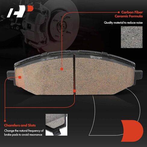 A-Premium Front Ceramic Brake Pads Set Compatible with Ram and Jeep Models - 1500 2019-2022, Wagoneer 2022, 4-Pack in Kuwait