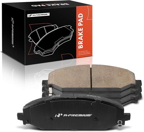 A-Premium Front Ceramic Brake Pads Set Compatible with Ram and Jeep Models - 1500 2019-2022, Wagoneer 2022, 4-Pack in Kuwait
