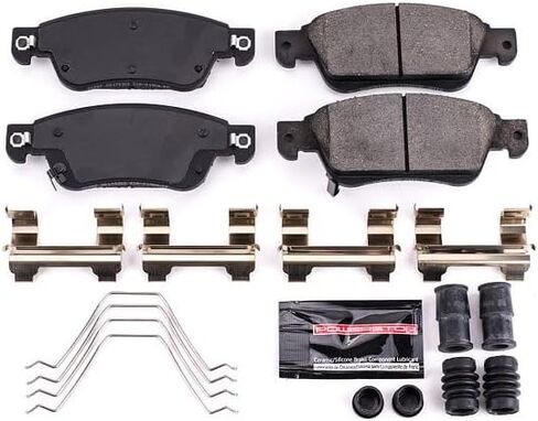 PowerStop Front Brake Pads for INFINITI G35 2007-08 |G37 2008-13 |Q60 2014-15 - Z23 Carbon-Fiber Ceramic Brake Pads with Installation Hardware, Z23-1287 in Kuwait