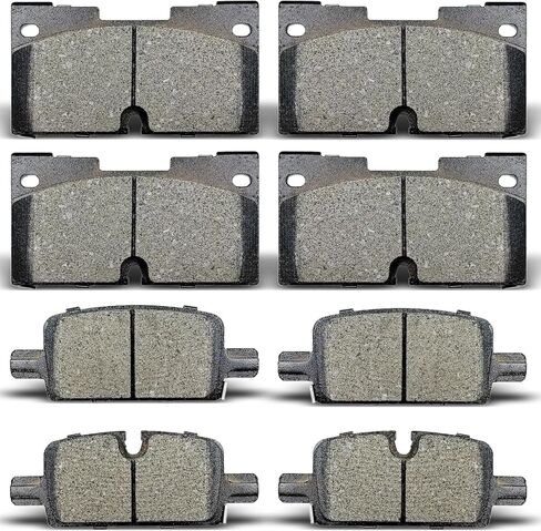Front Rear Brake Pads For 2019-2022 Chevrolet Silverado 1500/GMC Sierra 1500, for 2021-2022 Chevrolet Suburban, for 2021-2022 Cadillac Escalade/ESV, for 2021-2023 Chevrolet Tahoe/GMC Yukon in Saudi Arabia