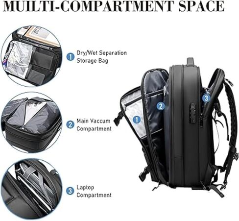 VacPack The Original Backpack with Vacuum Carry on Size in Kuwait