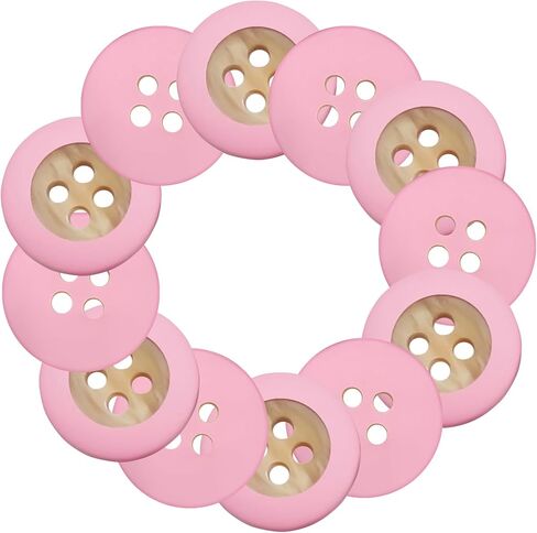 12 Pcs Pearl Buttons for Shirt 0.35 inch White Buttons for Sewing 2-Hole 14L Round Plastic Sew on Heavy Duty Bulk Ideal for Dress Skirt Pants Uniform Craft DIY Project Decor in Kuwait