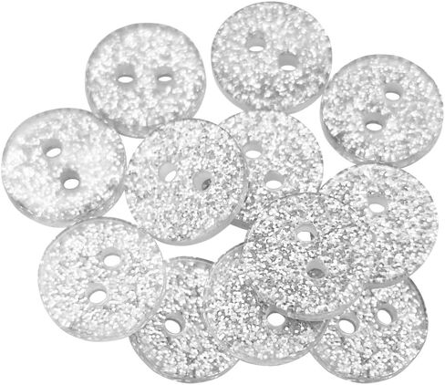 12 Pcs Pearl Buttons for Shirt 0.35 inch White Buttons for Sewing 2-Hole 14L Round Plastic Sew on Heavy Duty Bulk Ideal for Dress Skirt Pants Uniform Craft DIY Project Decor in Kuwait