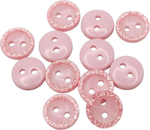 12 Pcs Pearl Buttons for Shirt 0.35 inch White Buttons for Sewing 2-Hole 14L Round Plastic Sew on Heavy Duty Bulk Ideal for Dress Skirt Pants Uniform Craft DIY Project Decor in Kuwait