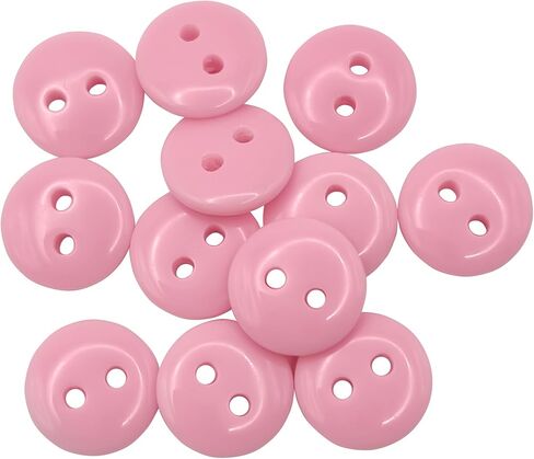 12 Pcs Pearl Buttons for Shirt 0.35 inch White Buttons for Sewing 2-Hole 14L Round Plastic Sew on Heavy Duty Bulk Ideal for Dress Skirt Pants Uniform Craft DIY Project Decor in Kuwait