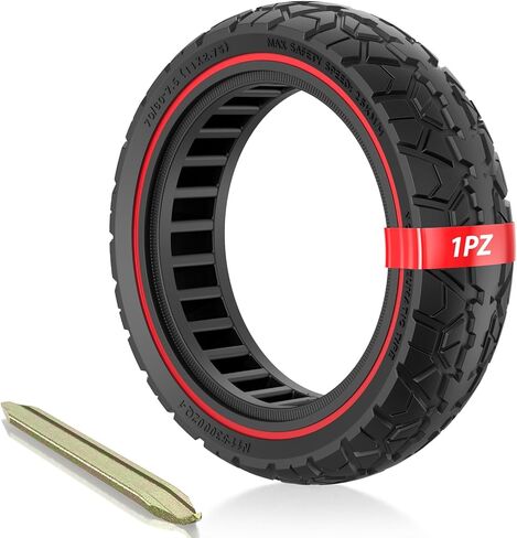 1PZ 70/60-7.5 Off-road Solid Tire 11 inch Scooter Tubeless Solid Tire Replacement for Ninebot Max G3 ZT3 ZT3 Pro Electric Scooter in Kuwait
