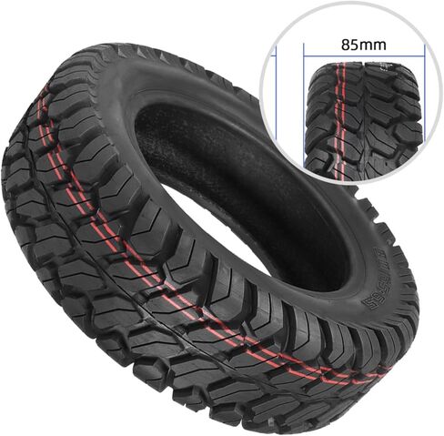 11 Inch 90/65-6.5 Rubber Vacuum Tire for Dualtron Ultra and 11X Electric Scooters, Off-Road Grip, Lightweight, Wear-Resistant, Replacement Accessory in Black in Kuwait