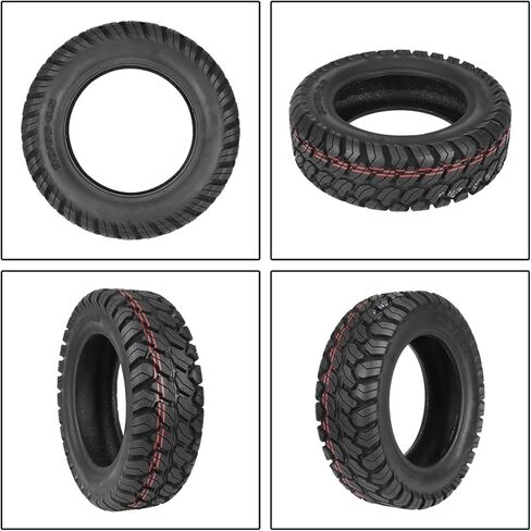 11 Inch 90/65-6.5 Rubber Vacuum Tire for Dualtron Ultra and 11X Electric Scooters, Off-Road Grip, Lightweight, Wear-Resistant, Replacement Accessory in Black in Kuwait