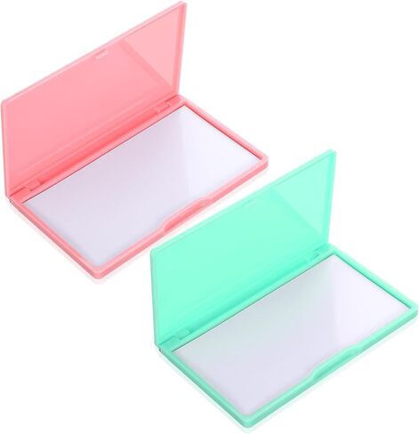 Hadnves 2 Pcs Sewing Needle Case Rectangle Needle Holder Slim Portable Line Box Storage Supplies Small Pin Cross Objects Container Organizer Tool for Knitting in Kuwait
