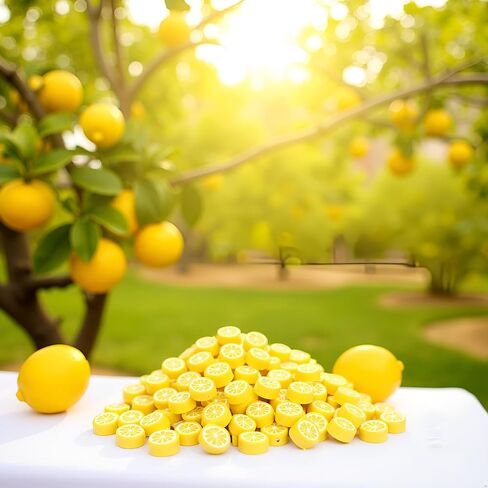 200 قطعة من خرز الطين البوليمر الليموني الأصفر، خرز فاصل سحر الفاكهة 10 مم لصنع المجوهرات، القلادة، القرط والسوار، مستلزمات الحرف اليدوية، خرزة مسطحة، مجموعات المجوهرات الصيفية وإكسسوارات موضوع الفاكهة in Kuwait
