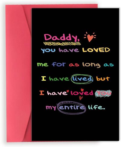 OJsensai Comfort Fathers Day Card, Father's Day Card from Daughter Son Kids girl boy, Papa Fathers Day Card, Gift for Dad Who Wants Nothing in Kuwait