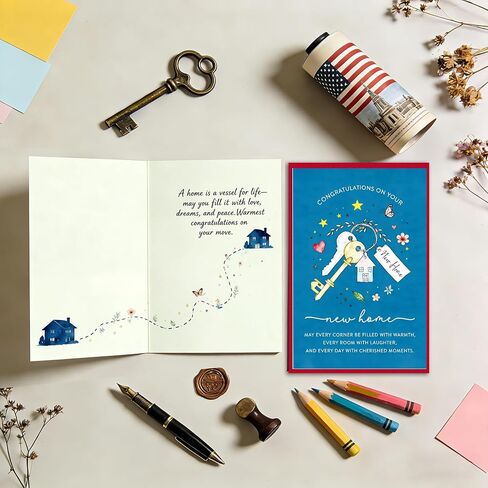 To Anyone Starting a New Chapter, Touching Congratulations on Your New Home Message Card,Warm Housewarming Surprise in Kuwait