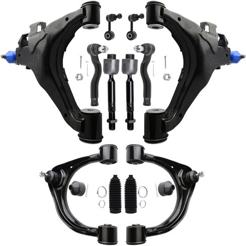 12pcs ASTOU Suspension Kit fit For Toyota for Sequoia 2008-2019 For Toyota for Tundra 2007-2019 Lower Control Arm Upper Control Arm Sway Bar Link Outer Inner Tie Rod End w/Boots in Kuwait